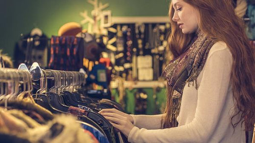 shopper looking for clothes